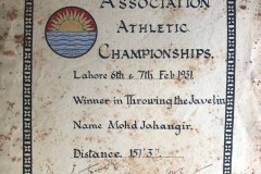 Javeline-throw-award