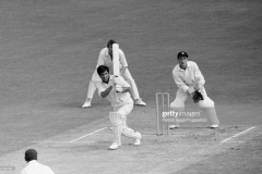 Majid Khan of Pakistan batting during the tour match between Kent and the Pakistanis at Canterbury, 1st July 1967. The wicketkeeper for Kent is Alan Knott. (Photo by Patrick Eagar/Popperfoto via Getty Images/Getty Images)