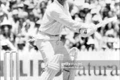 Cricket at the SCG Aust. vs. Pakistan.Majid flashed at Walker. January 15, 1977. (Photo by Alan Gilbert Purcell/Fairfax Media via Getty Images).