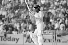 Majid Khan of Pakistan batting during his innings of 81 runs in the Prudential World Cup Semi Final between Pakistan and West Indies at The Oval, London, 20th June 1979. West Indies won the match by 43 runs. (Photo by Patrick Eagar/Popperfoto via Getty Images)