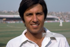 Majid Khan of Pakistan during the 2nd Test match between Pakistan and India at the Gaddafi Stadium, Lahore, Pakistan, 27th October 1978. (Photo by Patrick Eagar/Popperfoto via Getty Images/Getty Images)